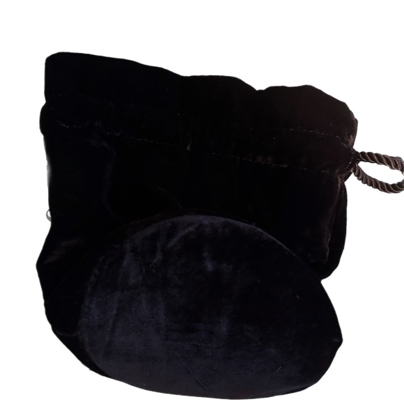 DÔEN black velvet pochette or evening bag - Picture 8 of 10